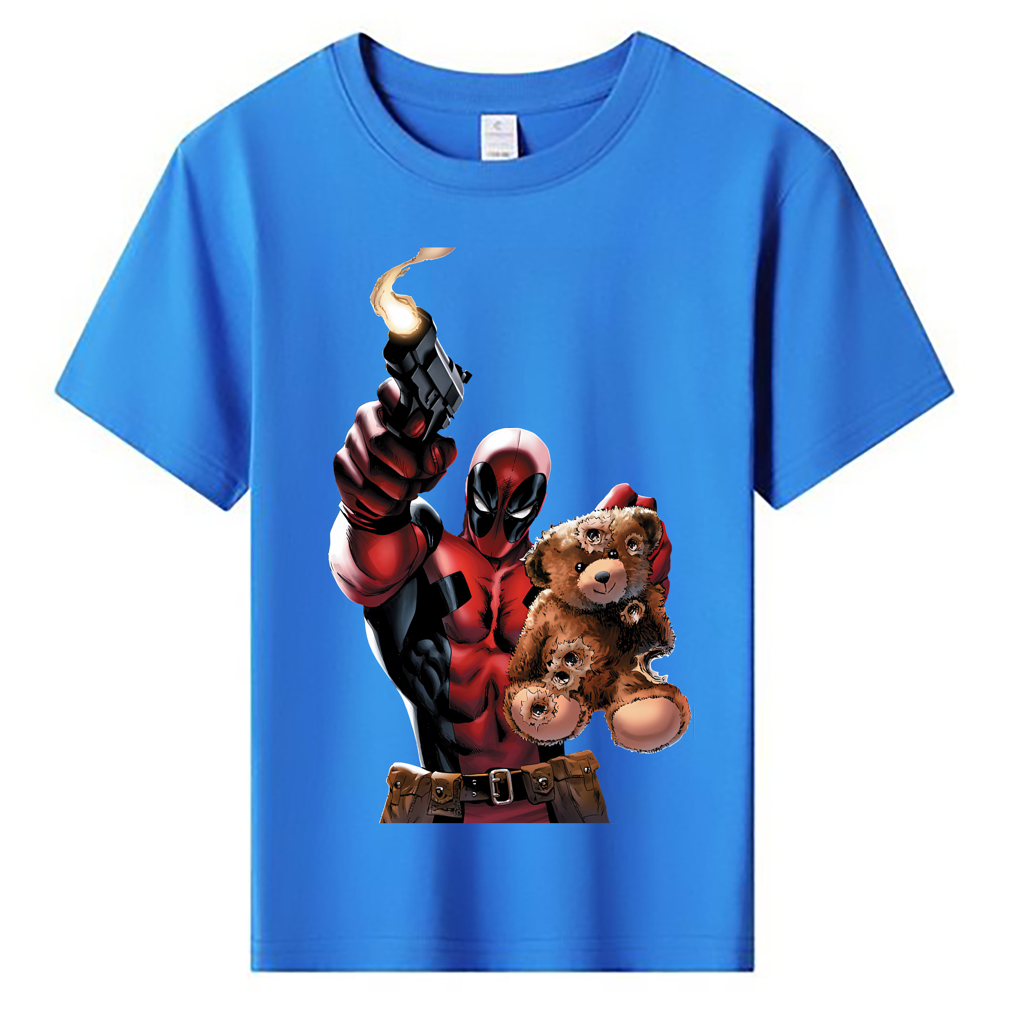 （画像用） Deadpool デッドプール 綿100％キッズTシャツ（フロントプリント）